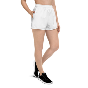 Womens Athletic Shorts - Seashell White