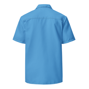 Herrenhemd mit Knöpfen - Ozeanblau