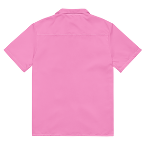 Herrenhemd mit Knöpfen – Tropisches Pink