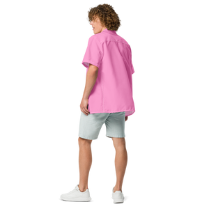 Herrenhemd mit Knöpfen – Tropisches Pink