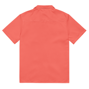 Camisa de botones para mujer - Rojo coral
