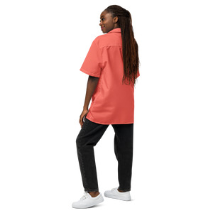 Camisa de botones para mujer - Rojo coral