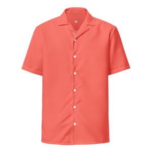 Camisa de botones para mujer - Rojo coral