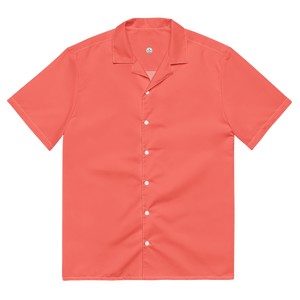 Camisa de botones para mujer - Rojo coral
