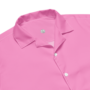 Herrenhemd mit Knöpfen – Tropisches Pink