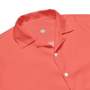 Camisa de botones para mujer - Rojo coral