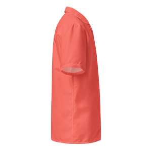 Mens button shirt - Coral Red