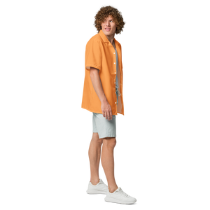Mens button shirt - Sunshine Orange