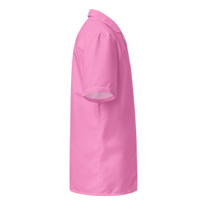 Herrenhemd mit Knöpfen – Tropisches Pink