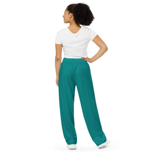 Pantalones anchos para mujer - Seaside Teal