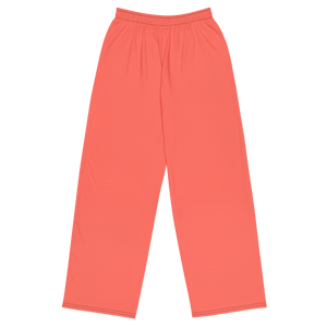 Womens wide-leg pants - Coral Red