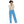 Weite Damenhose - Ozeanblau