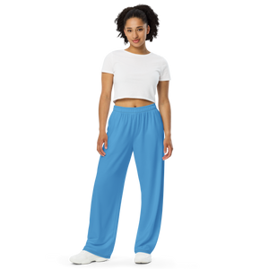 Weite Damenhose - Ozeanblau