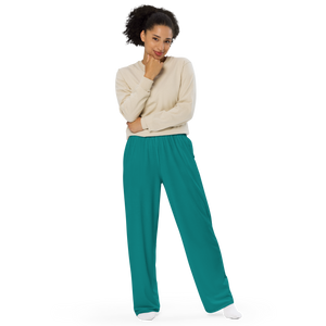 Pantalones anchos para mujer - Seaside Teal
