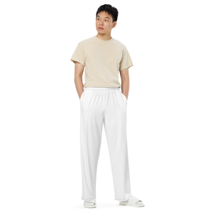 Mens wide-leg pants - Seashell White