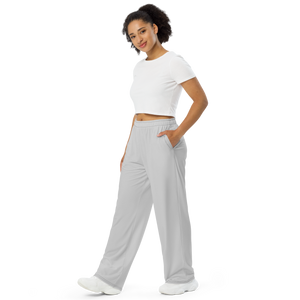 Womens wide-leg pants - Cloud Grey