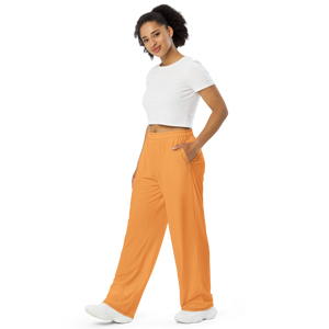 Womens wide-leg pants - Sunshine Orange