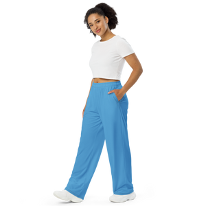 Weite Damenhose - Ozeanblau