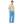 Pantalones anchos para hombre - Azul océano