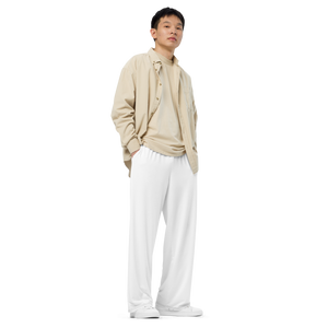 Mens wide-leg pants - Seashell White