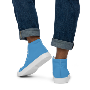 Men’s high top canvas shoes - Ocean Blue