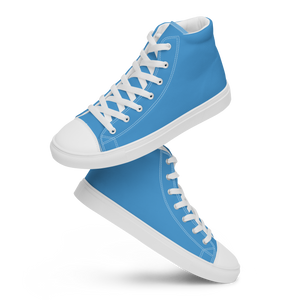 Men’s high top canvas shoes - Ocean Blue