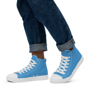Men’s high top canvas shoes - Ocean Blue