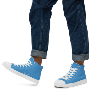 Men’s high top canvas shoes - Ocean Blue
