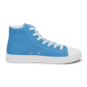 Men’s high top canvas shoes - Ocean Blue