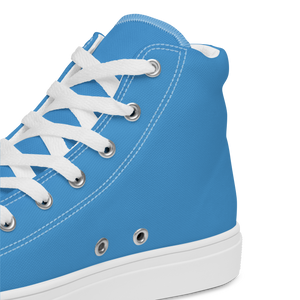 Men’s high top canvas shoes - Ocean Blue
