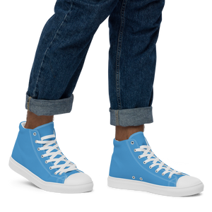 Men’s high top canvas shoes - Ocean Blue