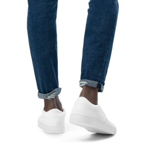 Zapatos de lona sin cordones para hombre - Seashell White
