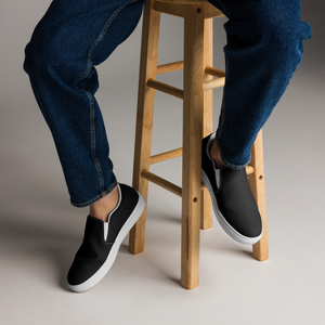 Zapatos de lona sin cordones para hombre - Harbor Black