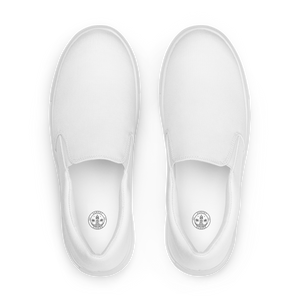 Zapatos de lona sin cordones para hombre - Seashell White