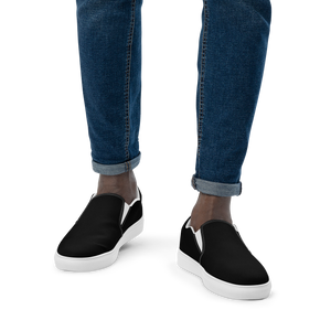 Zapatos de lona sin cordones para hombre - Harbor Black