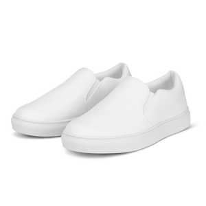 Zapatos de lona sin cordones para hombre - Seashell White