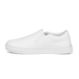 Zapatos de lona sin cordones para hombre - Seashell White