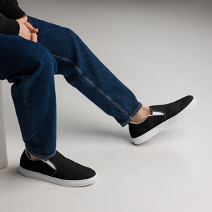 Zapatos de lona sin cordones para hombre - Harbor Black