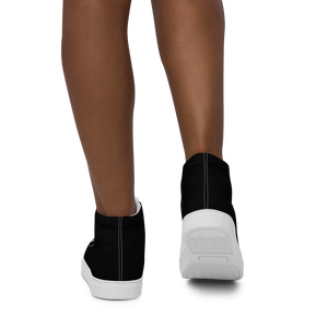 Hohe Segeltuchschuhe für Damen - Harbor Black