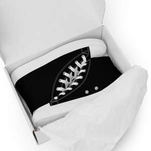 Hohe Segeltuchschuhe für Damen - Harbor Black