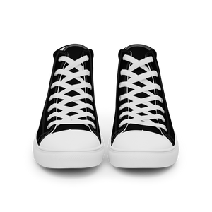 Hohe Segeltuchschuhe für Damen - Harbor Black
