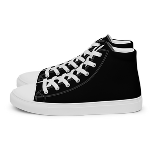 Hohe Segeltuchschuhe für Damen - Harbor Black