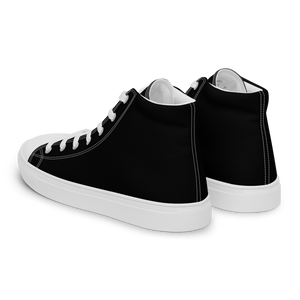 Hohe Segeltuchschuhe für Damen - Harbor Black
