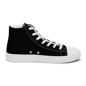 Hohe Segeltuchschuhe für Damen - Harbor Black