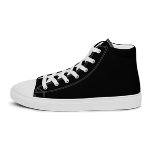 Hohe Segeltuchschuhe für Damen - Harbor Black