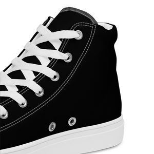 Hohe Segeltuchschuhe für Damen - Harbor Black