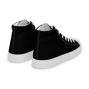 Hohe Segeltuchschuhe für Damen - Harbor Black