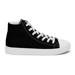 Hohe Segeltuchschuhe für Damen - Harbor Black