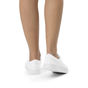 Damen-Schnürschuhe aus Segeltuch - Muschelweiß