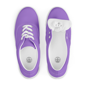 Women’s lace-up canvas shoes - Coastal Purple